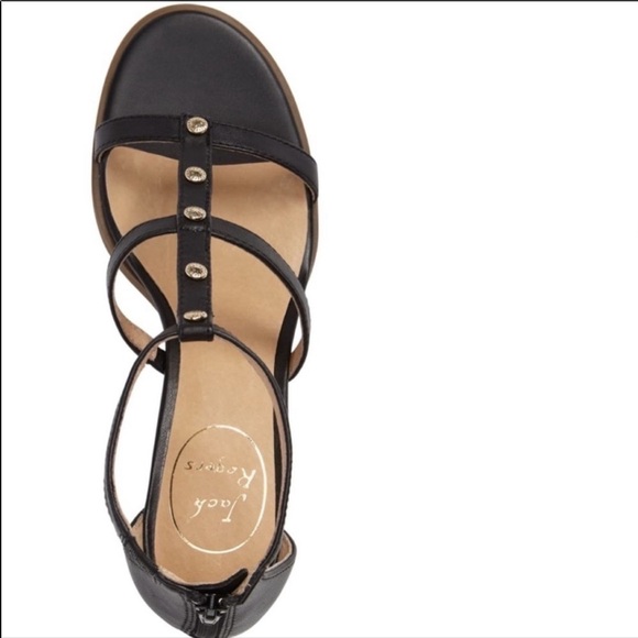 Jack Rodgers Julia Heeled sandles in Black - Picture 3 of 12